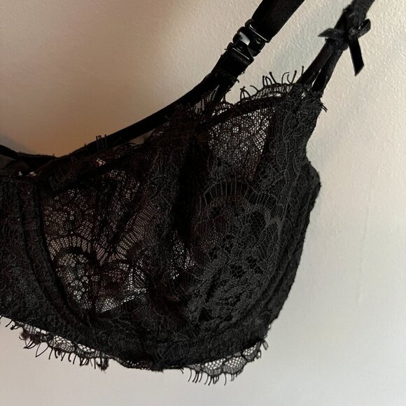 Victoria’s Secret Dream Angels Push-up Without Padding Bra 32D Underwire Black - Picture 2 of 9